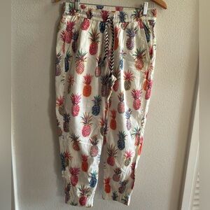 J. Crew Ratti Pineapple Seaside Multi Color Joggers Jogger Pants 2